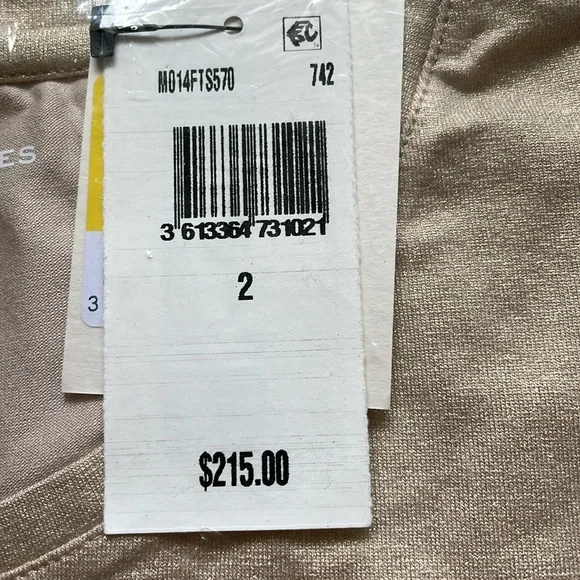 NWT‎ | Majestic Filatures Soft Touch Gold Metallic T Shirt - $215 - Picture 3 of 7